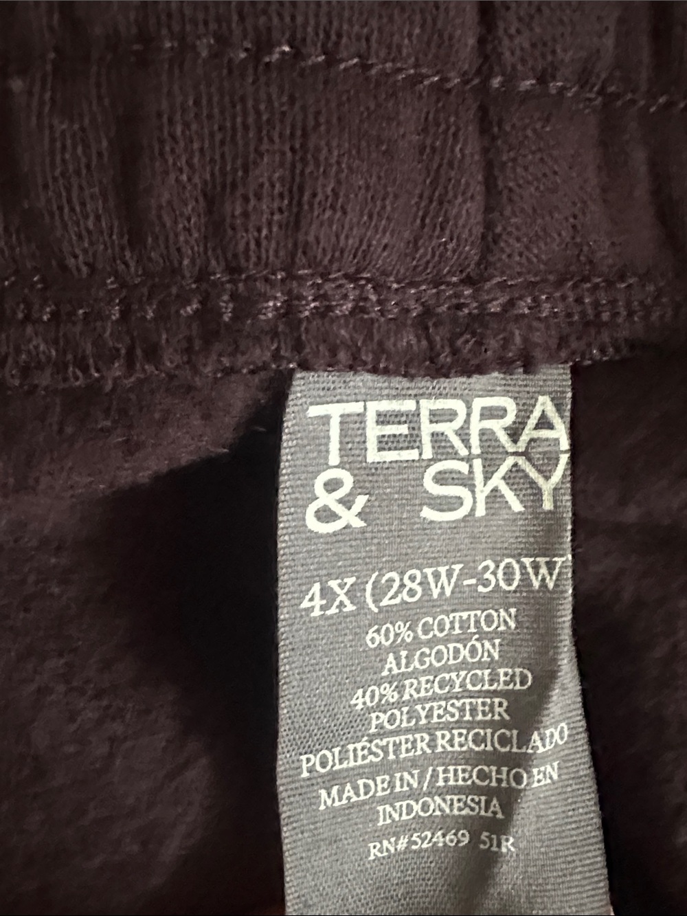 Women's Plus Fleece Jogger Sweatpants Size 4X - Picture 8 of 8
